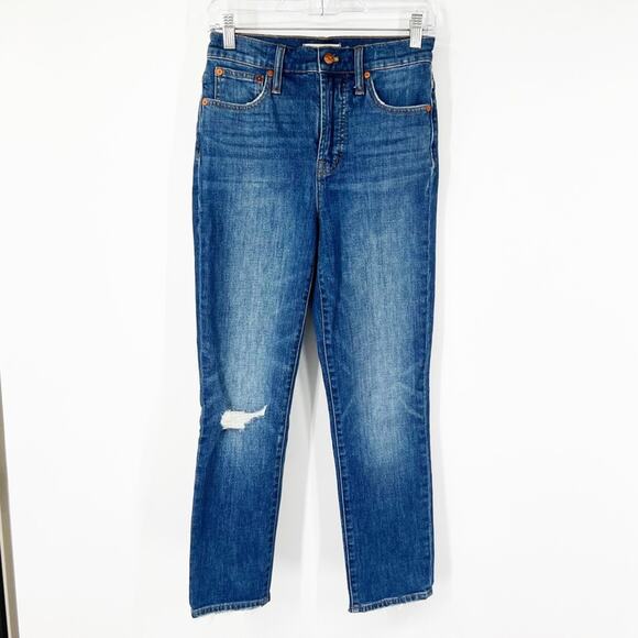Madewell The Perfect Vintage Crop Jeans Bellbrook Wash Comfort Stretch Edition - Picture 2 of 10